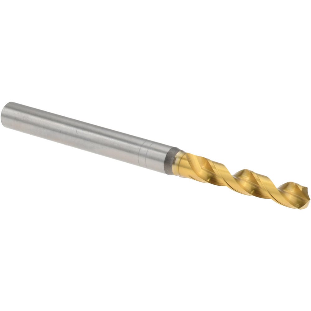 Screw Machine Length Drill Bit: 3.41 mm Dia, 130 deg Point, High-Speed Steel