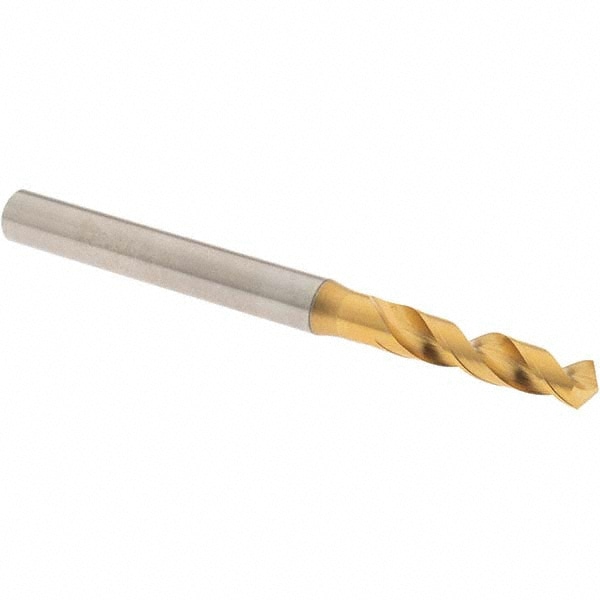 Screw Machine Length Drill Bit: 13/64" Dia, 120 deg Point, High-Speed Steel