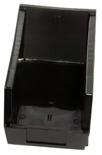 Quantum Storage QUS220COCS Plastic Hopper Stacking Bin: Black 