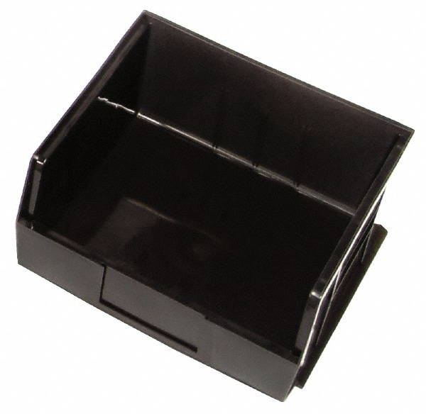 Plastic Hopper Stacking Bin: Black