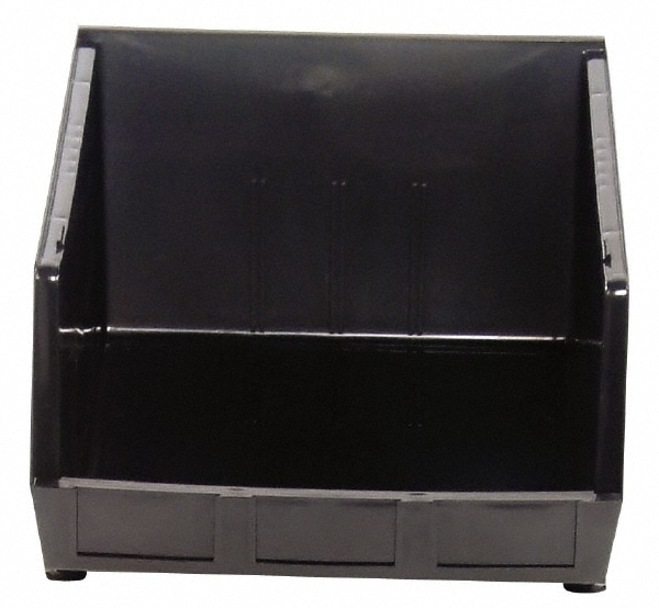 Plastic Hopper Stacking Bin: Black