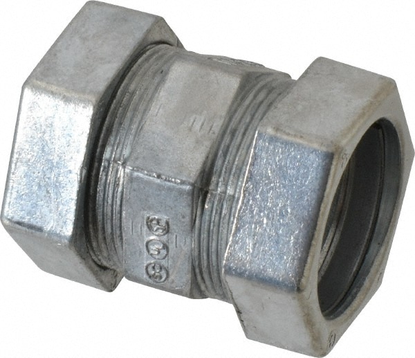 Conduit Coupling: For EMT, Die Cast Zinc, 1" Trade Size