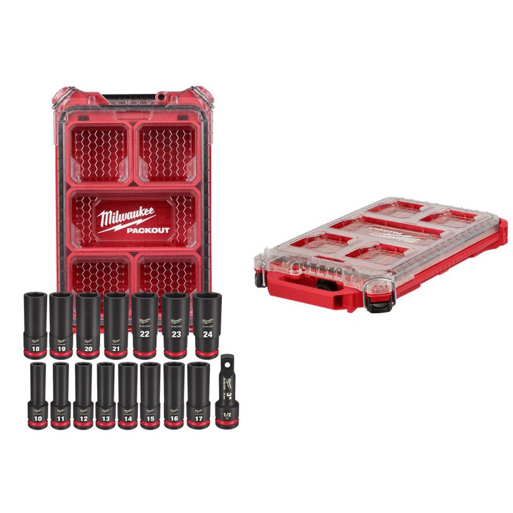 Socket Sets; Set Type: Impact ; Drive Size: 1/2 ; Minimum Size (mm): 10.00 ; Maximum Socket Depth (mm): 24.00 ; Maximum Size (mm): 24.00 ; Minimum Socket Depth (mm): 10.00