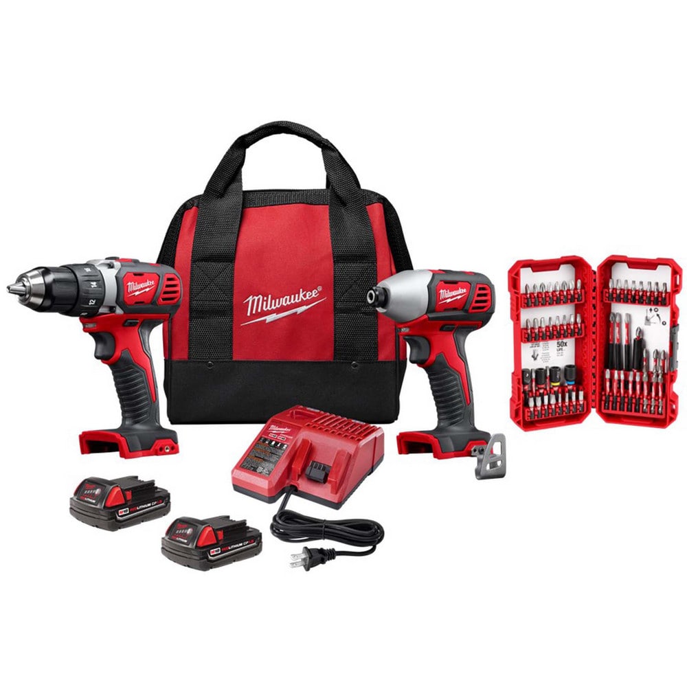 Cordless Tool Combination Kits; Kit Type: 18 Volt Cordless Tool Combination ; Tools: Compact Drill/Driver; Impact Driver ; Voltage: 18.00 ; Batteries Included: Yes ; Battery Chemistry: Lithium-ion ; Battery Series: M18 Red