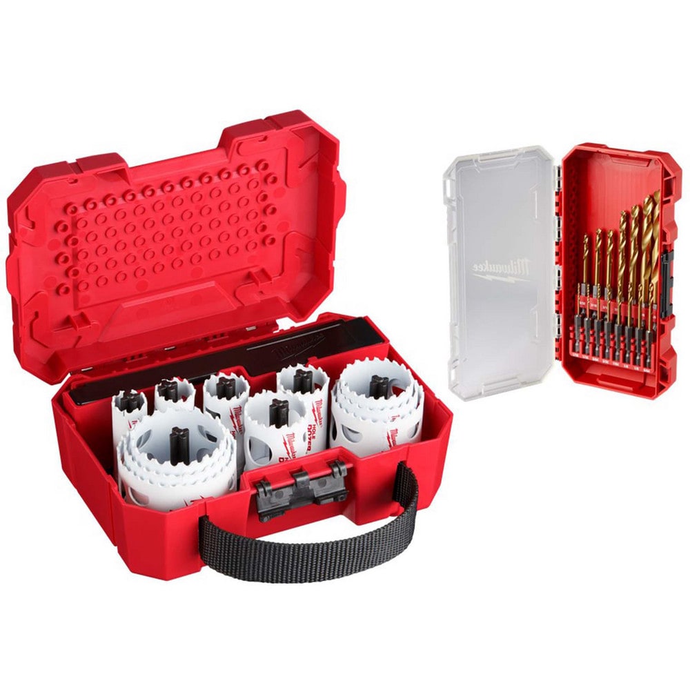 Hole Saw Kits; Minimum Saw Diameter (Decimal Inch): 3/4 ; Maximum Saw Diameter (Decimal Inch): 2-1/2 ; Number of Hole Saws: 11 ; Maximum Cutting Depth: 1.625 ; Cutting Edge Style: Toothed ; Material: Bi-Metal