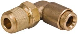 Push-To-Connect Tube to Male & Tube to Male NPT Tube Fitting: 1/4" Thread, 1/4" OD