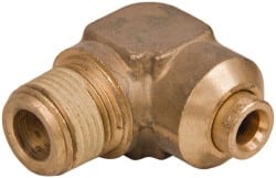 Push-To-Connect Tube to Male & Tube to Male NPT Tube Fitting: 3/8" Thread, 1/4" OD