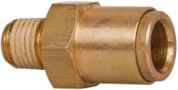 Push-To-Connect Tube to Male & Tube to Male NPT Tube Fitting: 1/4" Thread, 1/2" OD