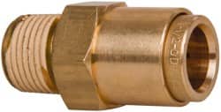 Norgren 95453021M Push-To-Connect Tube to Male & Tube to Male NPT Tube Fitting: Male Connector, 3/8" Thread, 1/2" OD 