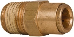 Norgren 95453030M Push-To-Connect Tube to Male & Tube to Male NPT Tube Fitting: Male Connector, 1/2" Thread, 1/2" OD Image