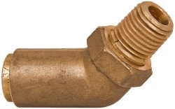 Norgren 95460012M Push-To-Connect Tube to Male & Tube to Male NPT Tube Fitting: 1/4" Thread, 3/8" OD Image