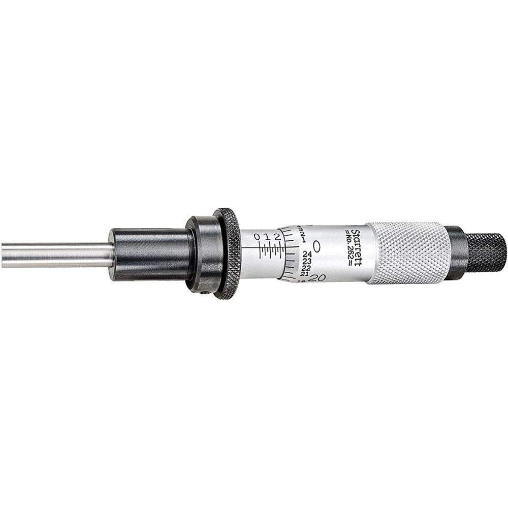 Starrett 55945 1 Inch, 5/8 Inch Plain Thimble, 0.235 Inch Diameter x 1-1/4 Inch Long Spindle, Mechanical Micrometer Head Image