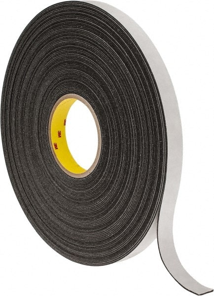 Tapem Double Sided Tape Heavy Duty - 16.4 ft x 1 - Premium Mounting Tape -  Acrylic Double Sided Foam Tape - Black Adhesive Tape - Strong Double Stick