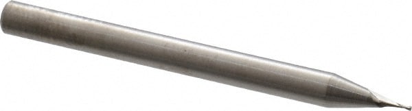 Square End Mill: 1/64'' Dia, 0.048'' LOC, 1/8'' Shank Dia, 1-1/2'' OAL, 2 Flutes, Solid Carbide