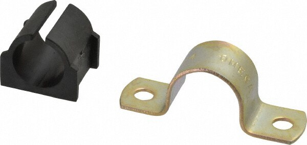 3/4" Tube, Steel, Zinc Plated Tube Strap with Cushion