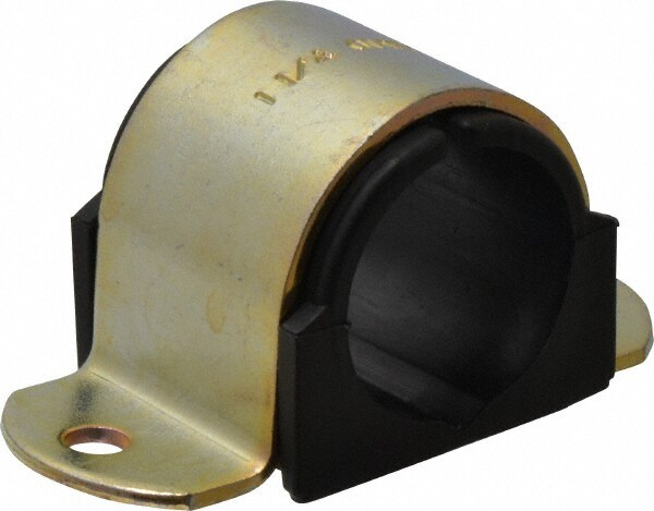 1-1/4" Tube, Steel, Zinc Plated Tube Strap with Cushion