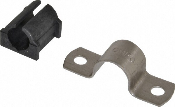 1/2" Tube, Grade 304 Stainless Steel, Tube Strap with Cushion
