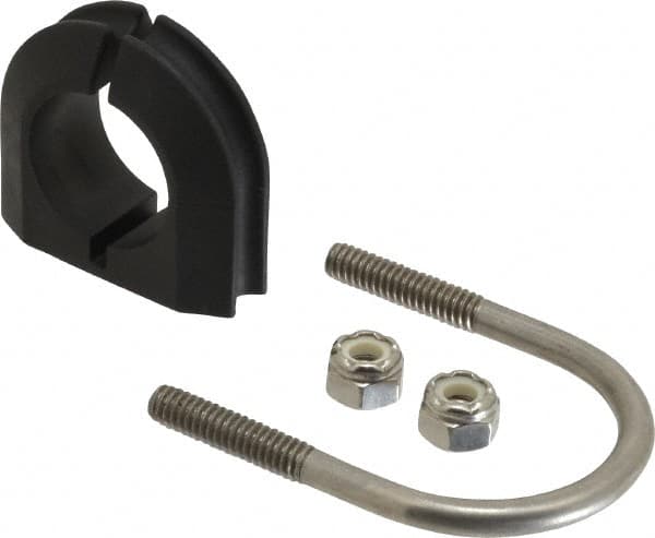 ZSI UB3/4PA6 U-Bolt Clamp with Cushion: 3/4" Pipe, 316 Stainless Steel 