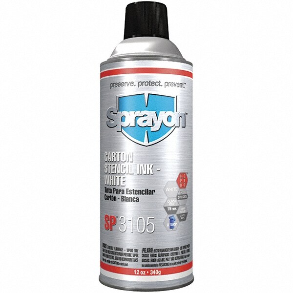 16 Ounce Container, White Stencil Ink