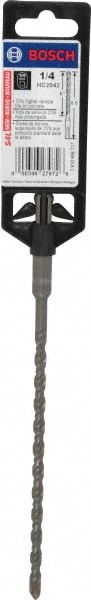 1/4" Diam, SDS-Plus Shank, Carbide-Tipped Rotary & Hammer Drill Bit