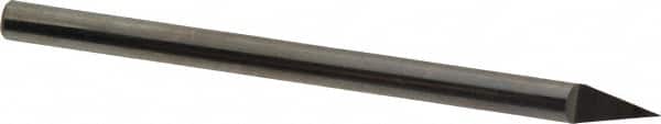 Accupro 199133 1/4" Diam Single 30° Conical Point End Solid Carbide Split-End Blank 