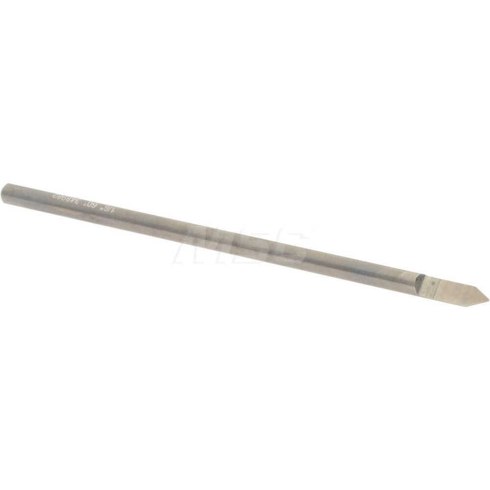 1/8" Diam Single 60° Conical Point End Solid Carbide Split-End Blank