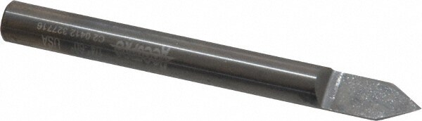 1/4" Diam Single 60° Conical Point End Solid Carbide Split-End Blank