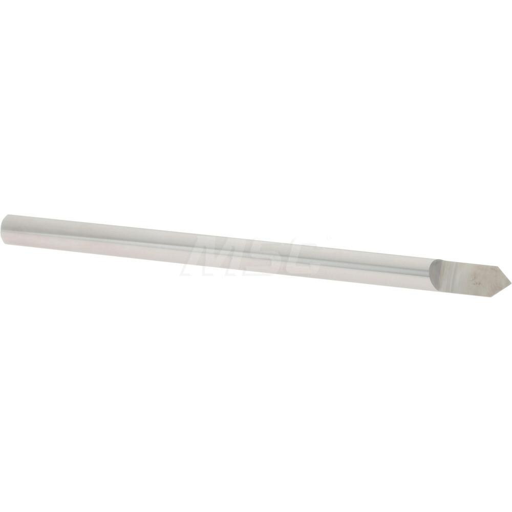1/4" Diam Single 90° Conical Point End Solid Carbide Split-End Blank
