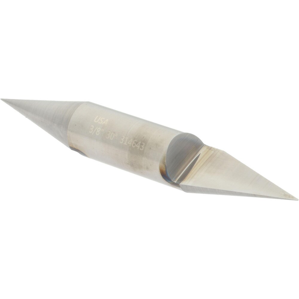 3/8" Diam Single 30° Conical Point End Solid Carbide Split-End Blank