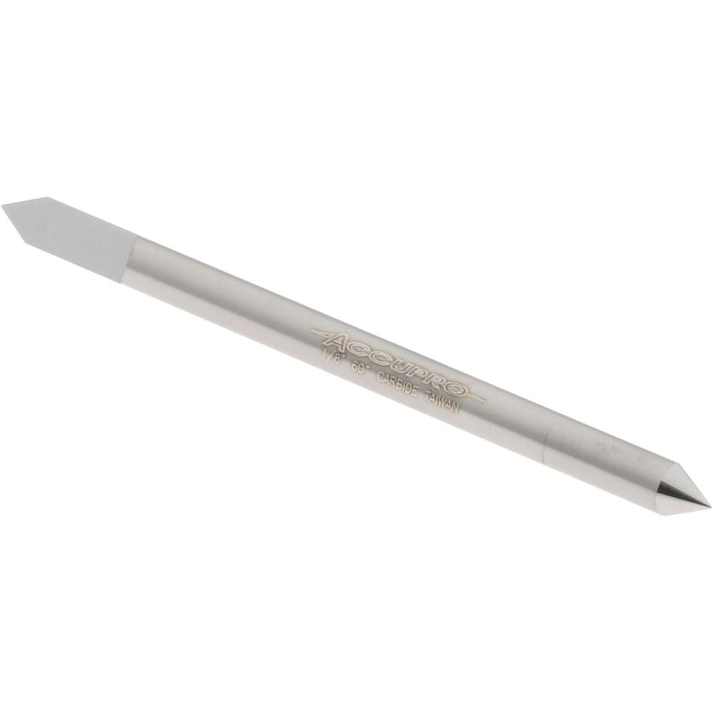 1/8" Diam Single 60° Conical Point End Solid Carbide Split-End Blank