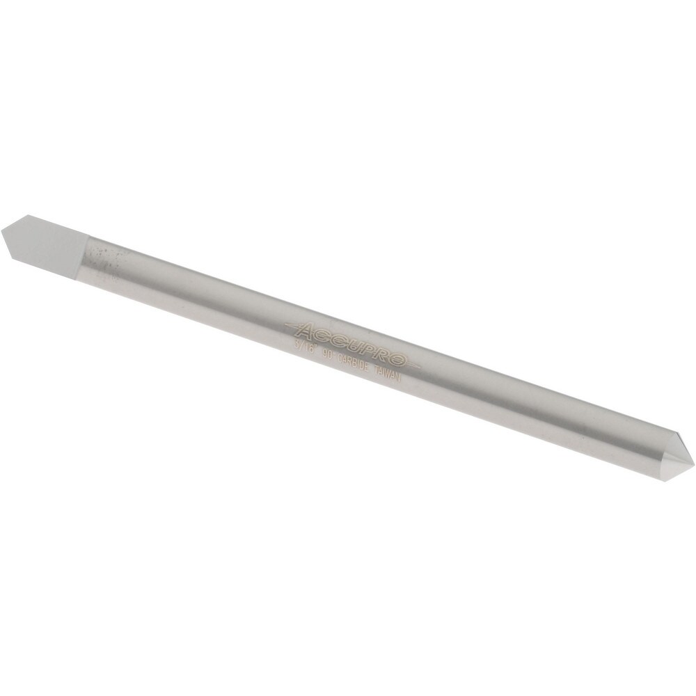 3/16" Diam Single 90° Conical Point End Solid Carbide Split-End Blank
