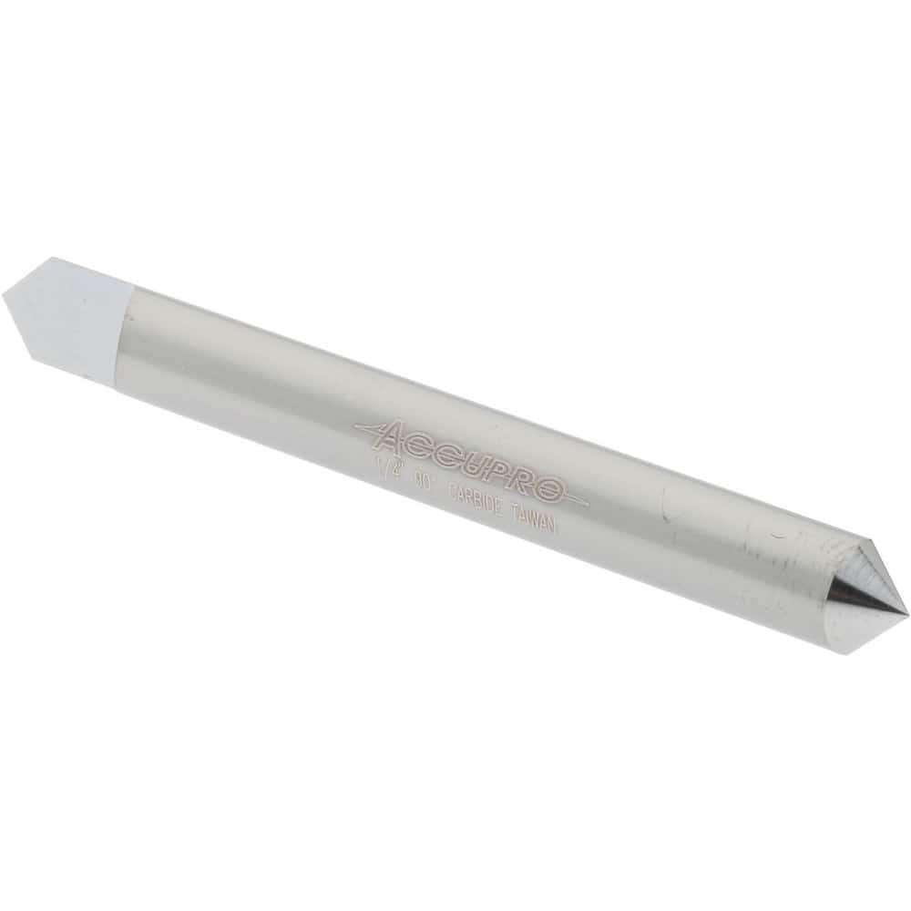 Accupro 199729 1/4" Diam Single 90° Conical Point End Solid Carbide Split-End Blank 