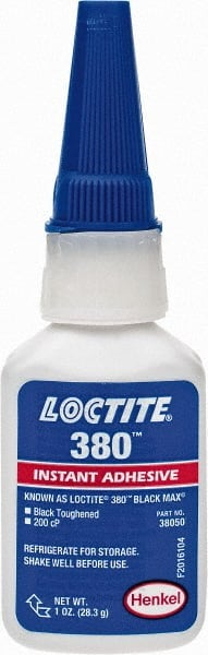 LOCTITE 135423 Adhesive Glue: 1 oz Bottle, Black 