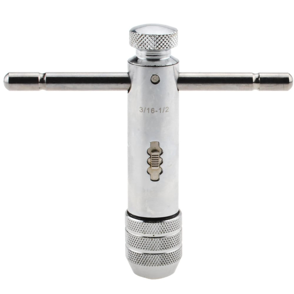 3/16 to 1/2" Tap Capacity, T Handle Tap Wrench