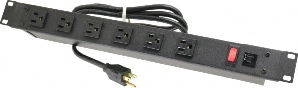 Wiremold J60BOB 6 Outlets, 120 Volts, 15 Amps, 6 Cord, Power Outlet Strip 