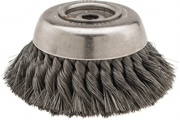 Osborn 3302600 Cup Brush: 6" Dia, 0.014" Wire Dia, Steel, Knotted Image