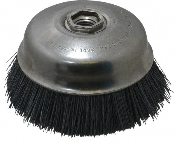 4 Nylon Wire Cup Brush - 5/8-11 Arbor Hole