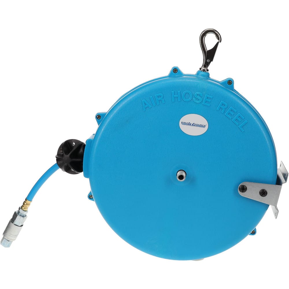 PRO-SOURCE - Hose Reel with Hose: 1/4″ ID Hose x 28', Spring Retractable -  00226753 - MSC Industrial Supply