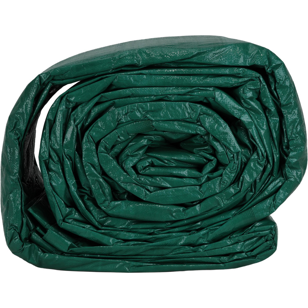 Tarp/Dust Cover: Green, 60' Long x 40' Wide, 9 to 10 mil - 9-10 mil, Grommets, Green