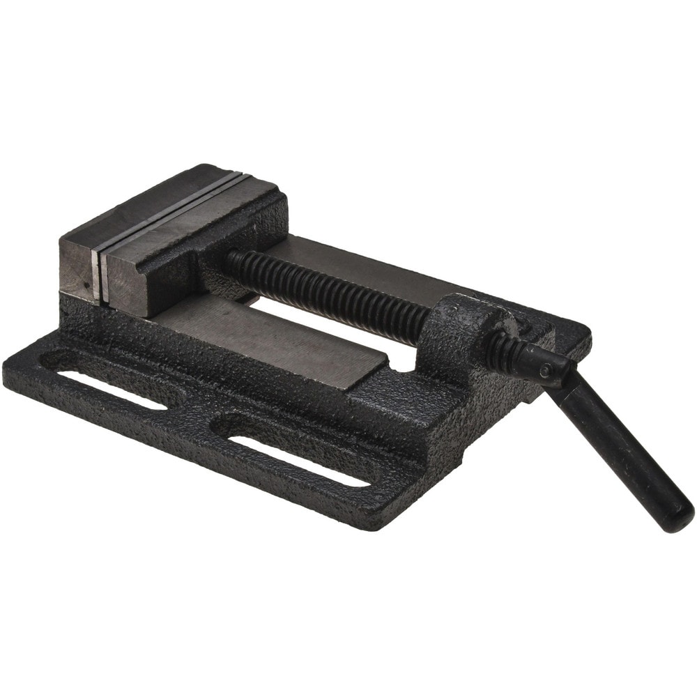 3-3/8" Jaw Opening Capacity x 3/4" Throat Depth, Horizontal Drill Press Vise