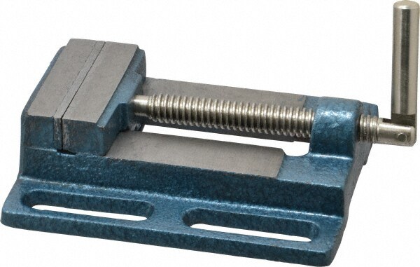 3-3/8" Jaw Opening Capacity x 3/4" Throat Depth, Horizontal Drill Press Vise