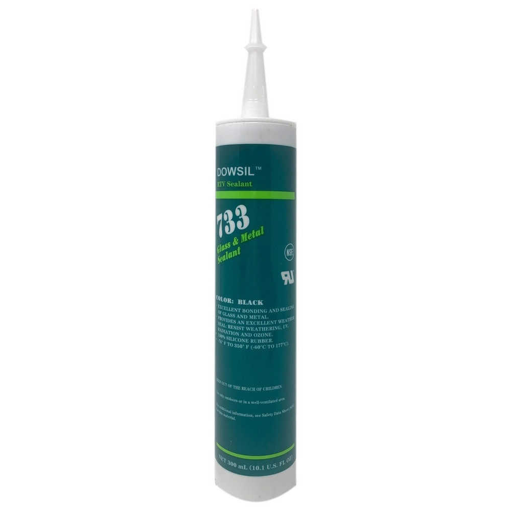 DOWSIL&trade; 733 Glass & Metal Sealant, 300 mL, Aluminum - Conventional one-part RTV sealant with adhesion promoter