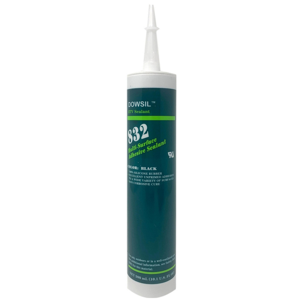 DOWSIL&trade; 832 Multi-Surface Adhesive Sealant, 300 mL, Black - Neutral cure RTV sealant with a bulit-in adhesion promoter for reliable bonding to a wide range of substrates