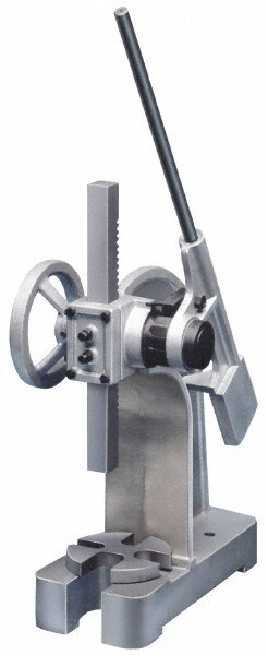 Pneumatic Arbor Press: 1-7/8" Ram, 5-15/16" Throat Depth, 2 Ton Pressure, 13-1/2" Stroke, 8-1/2" Max Work Height