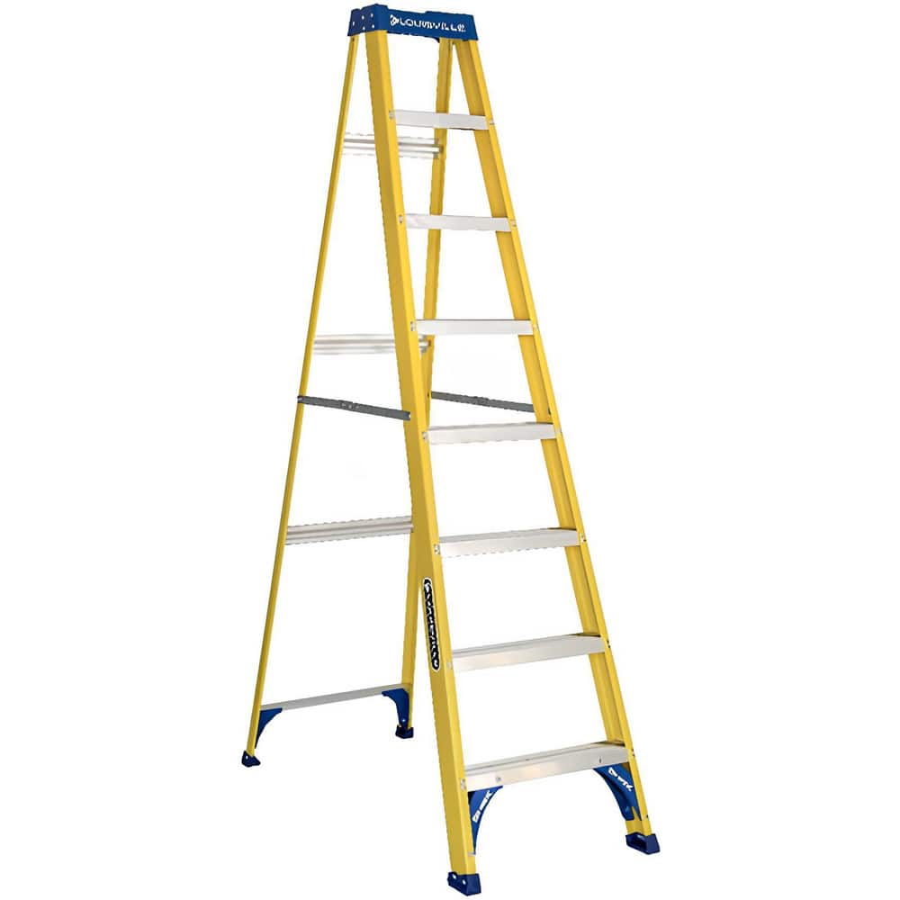 3-Step Fiberglass Step Ladder: Type I, 4' High