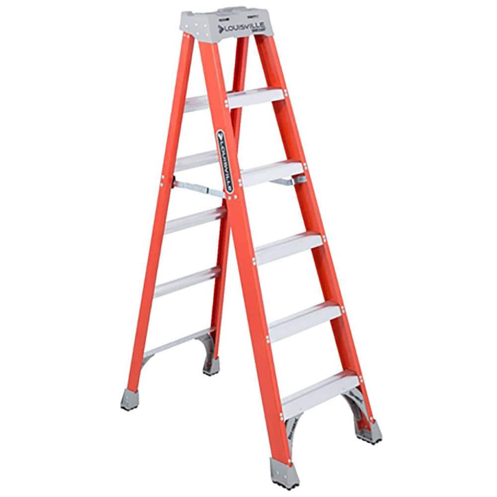 Louisville FS1506 5-Step Ladder: Fiberglass, Type IA 
