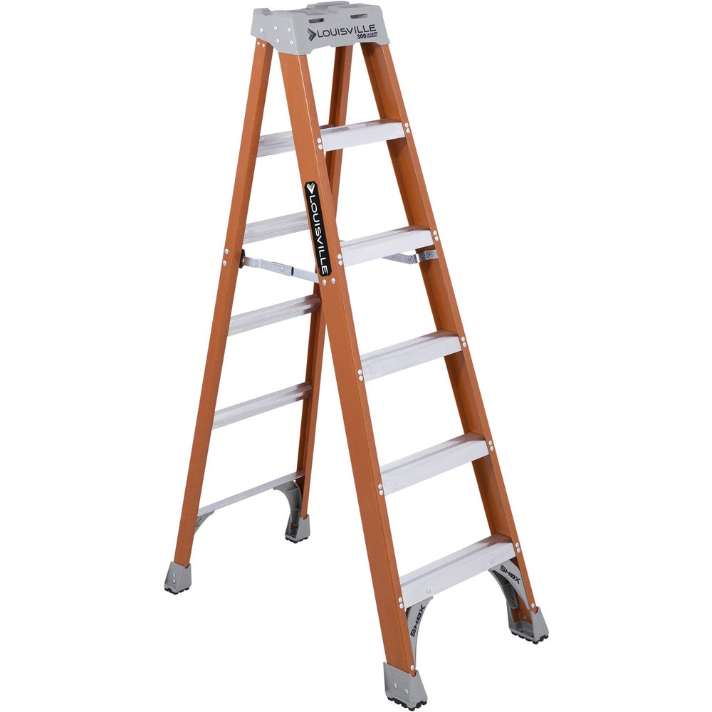 5-Step Fiberglass Step Ladder: Type IA, 6' High