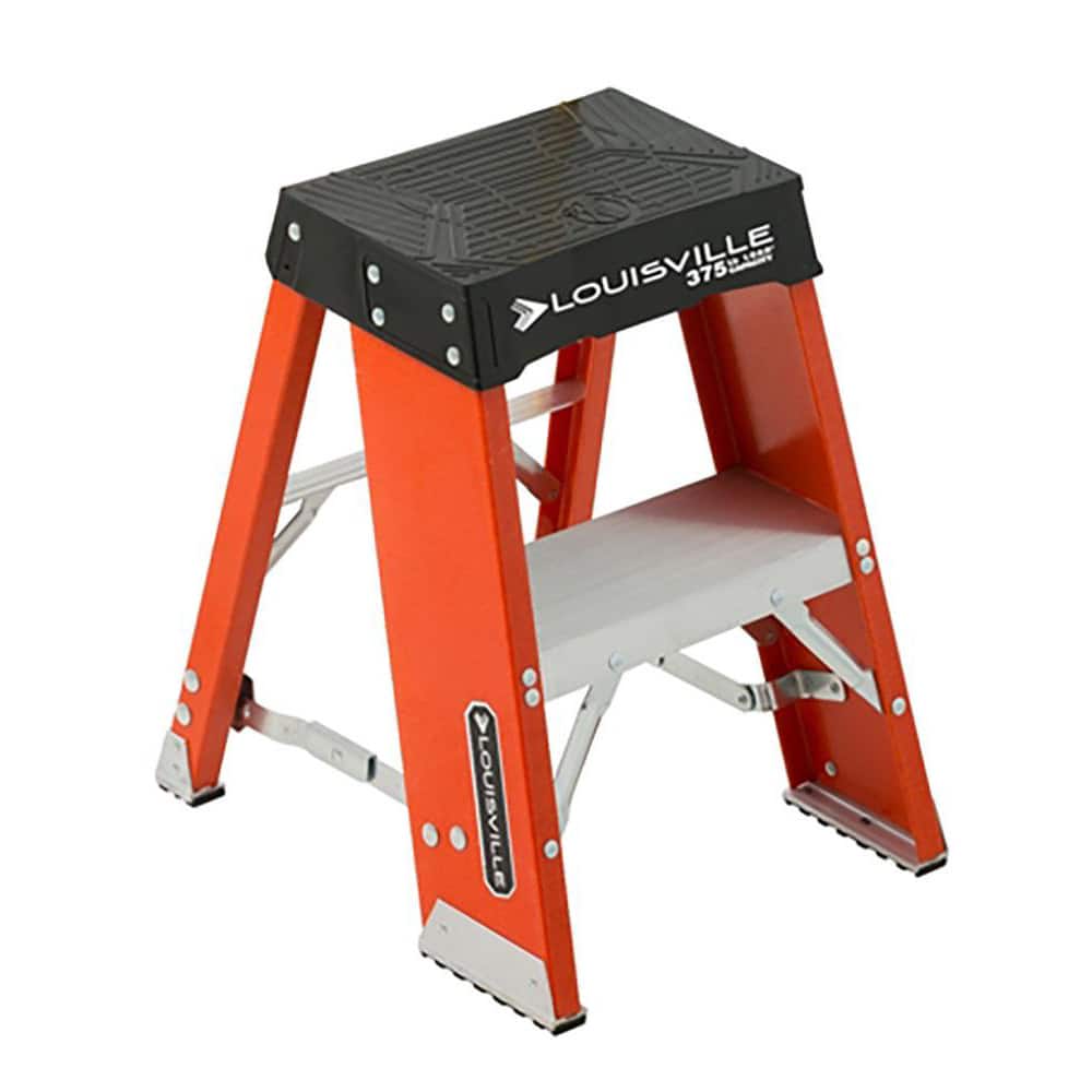 Louisville FY8002 2-Step Ladder: Fiberglass, Type IA 