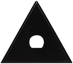 2-3/4 Inch Wide x 5-3/8 Inch Long, Triangular Stiff Scraper Replacement Blade