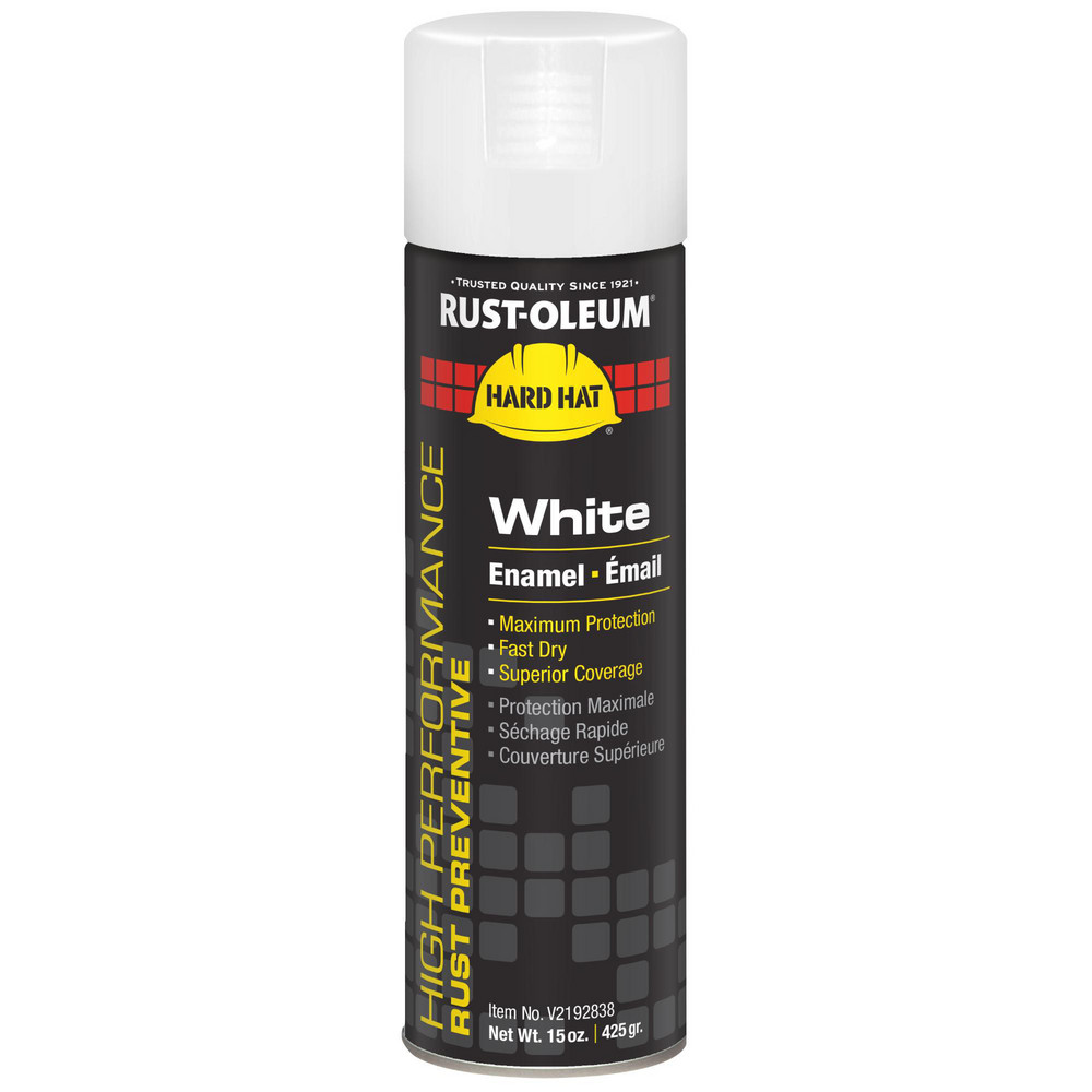 High Performance V2100 Enamel Spray Paint, White, Gloss, 15 oz